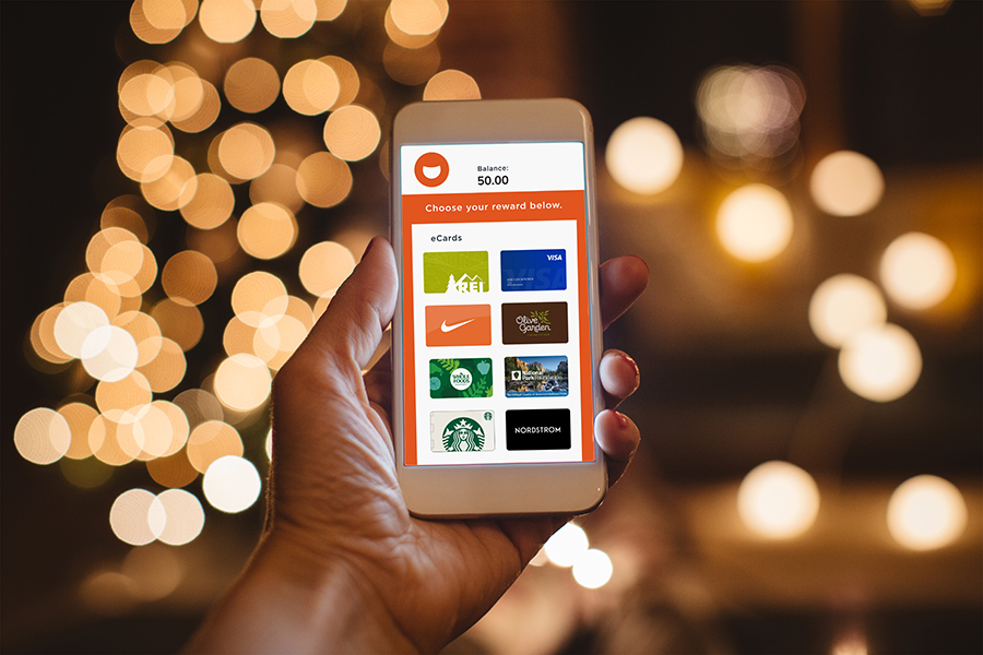 Holiday Rewards for Employees Tango