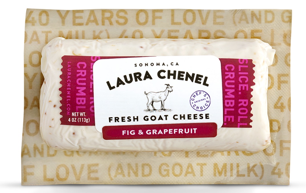 Laura Chenel Goat Cheese Log Fig Grapefruit