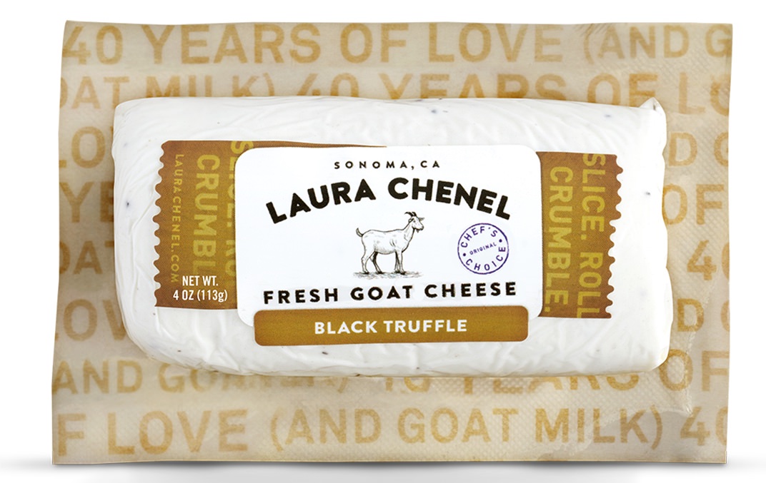 Laura Chenel Goat Cheese Log Black Truffle