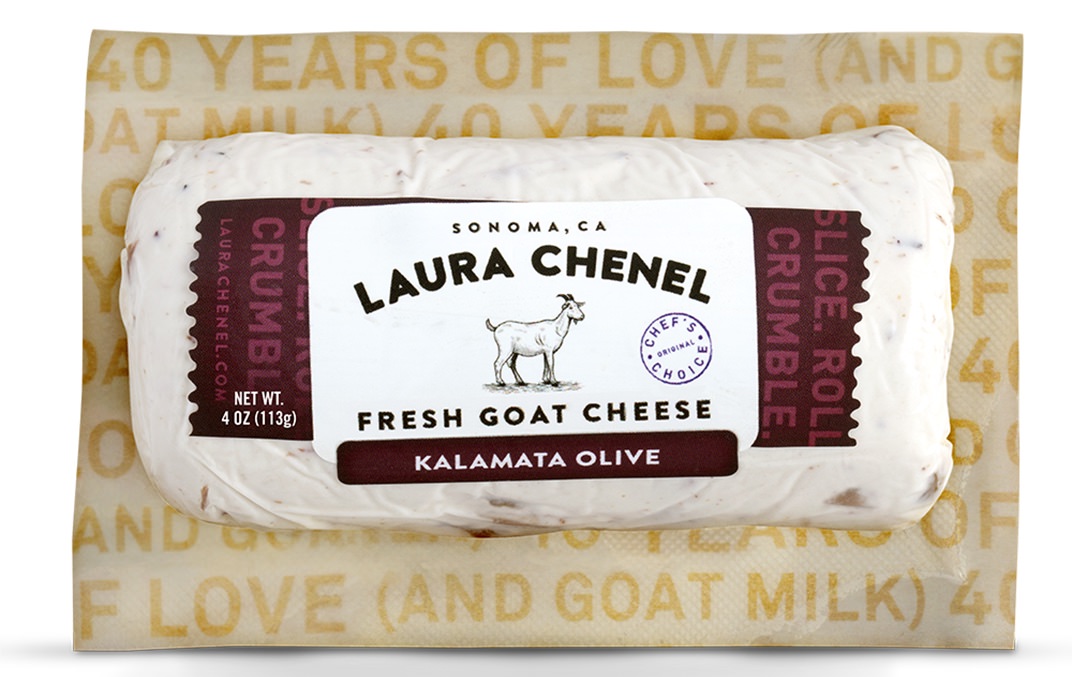 Laura Chenel Goat Cheese Log Kalamata Olive