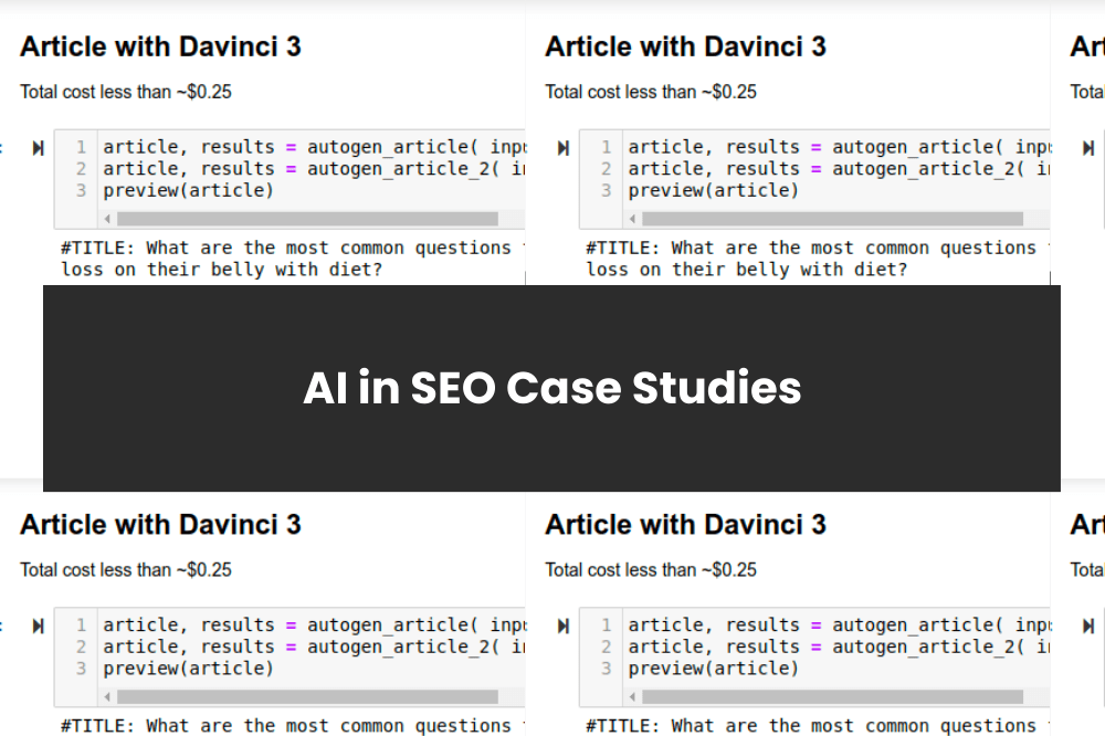 4 Crazy AI SEO Case Studies and Examples