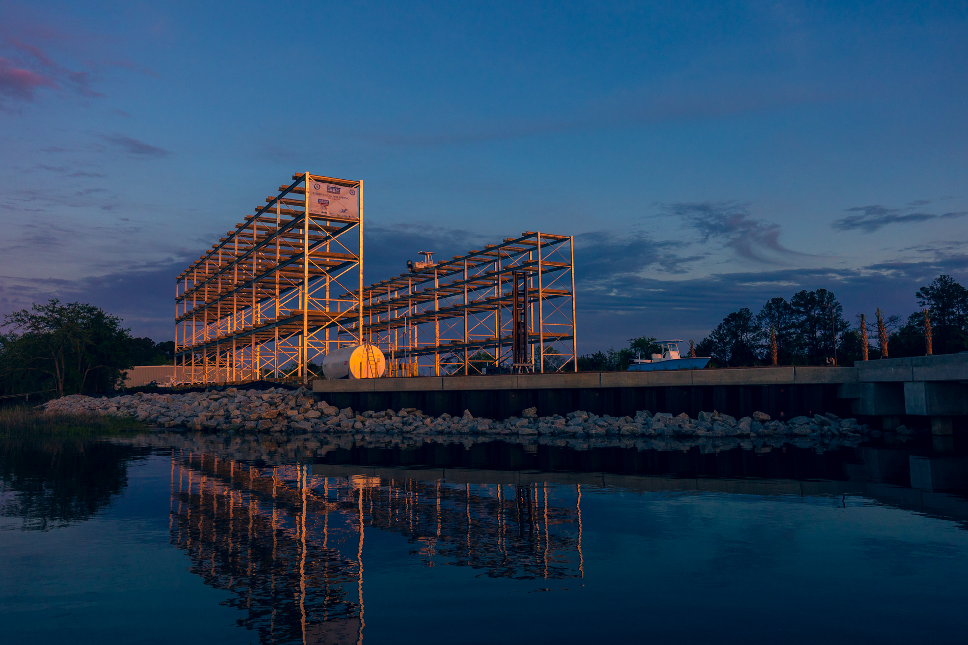 Clark Island Marina Drystack Boat Storage in Charleston, SC