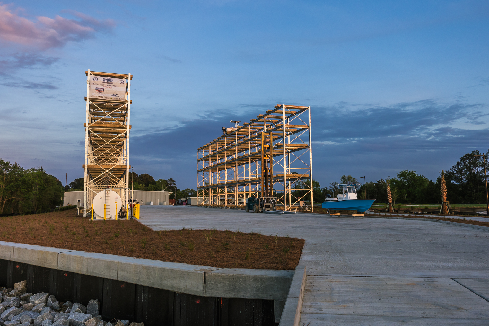 Clark Island Marina Drystack Boat Storage in Charleston, SC