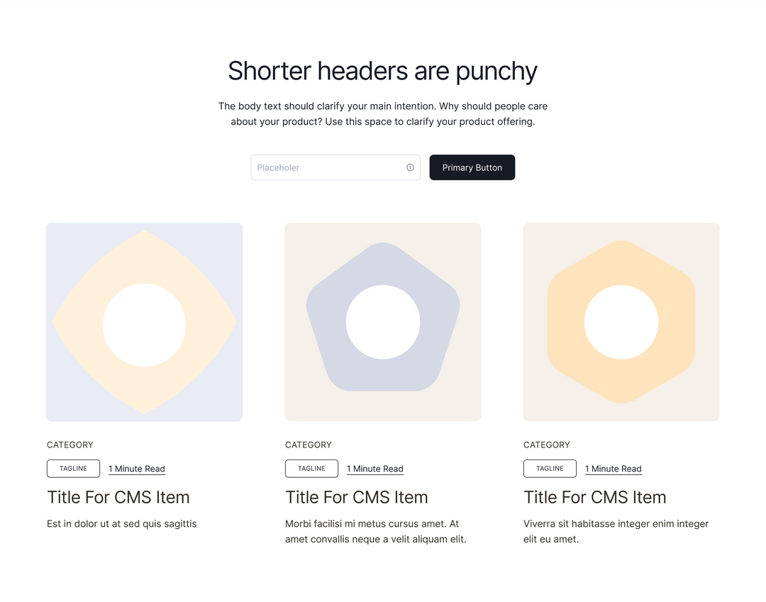 CMS Header Component