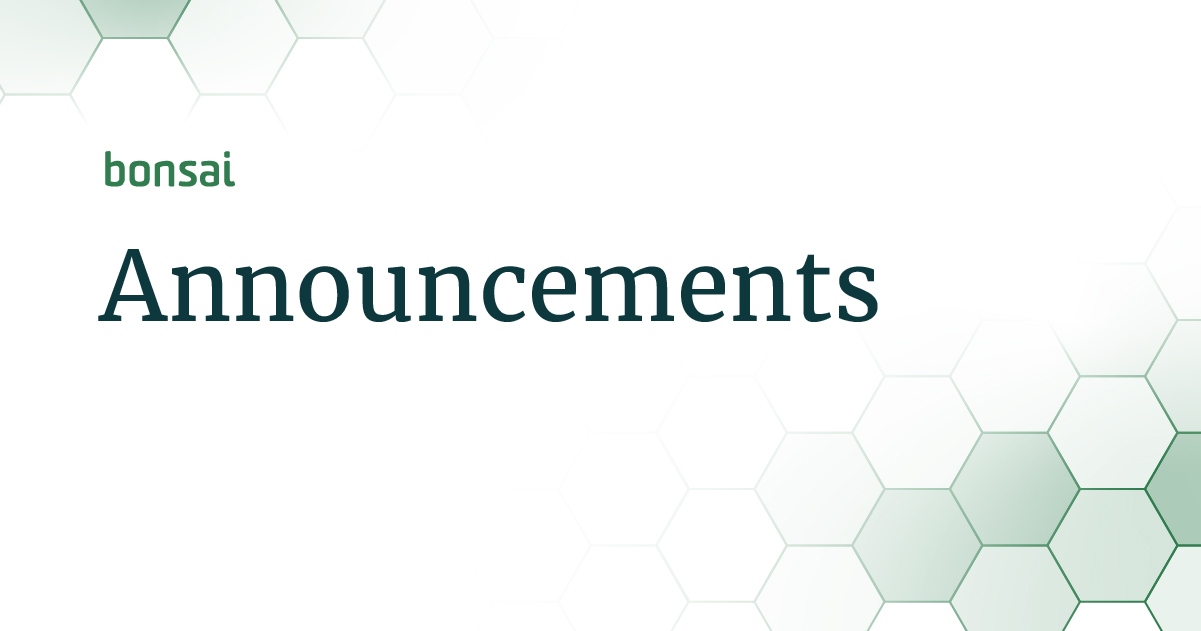 Bonsai Announcements Fully Managed Elasticsearch & OpenSearch