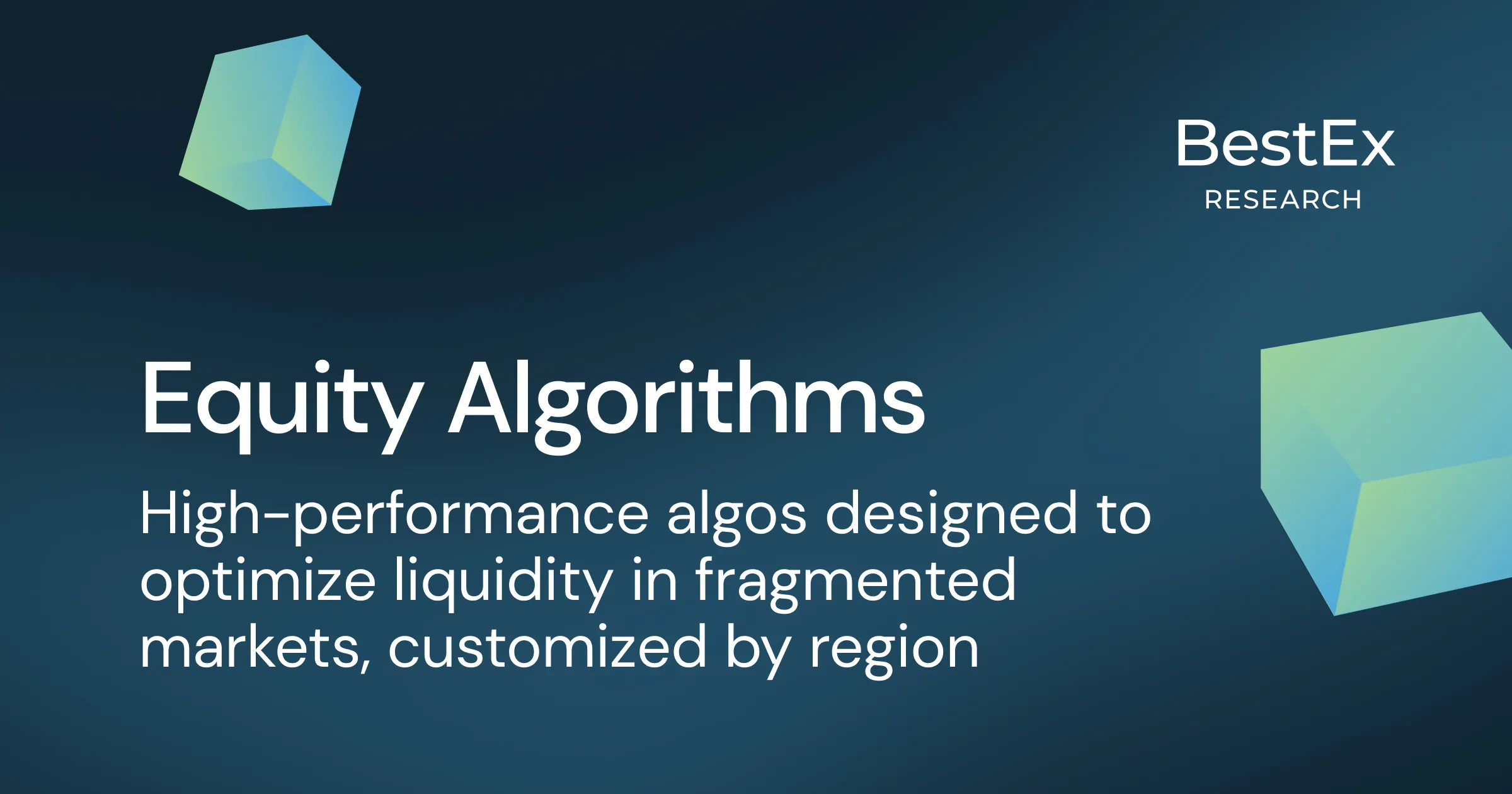 Equity Algorithms