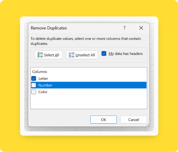 How to remove duplicate rows in excel