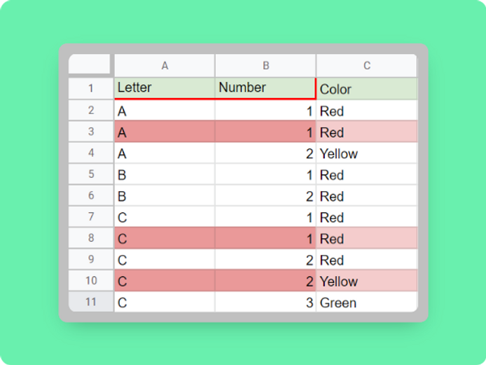 Duplicate Rows in Google Sheets based on two columns