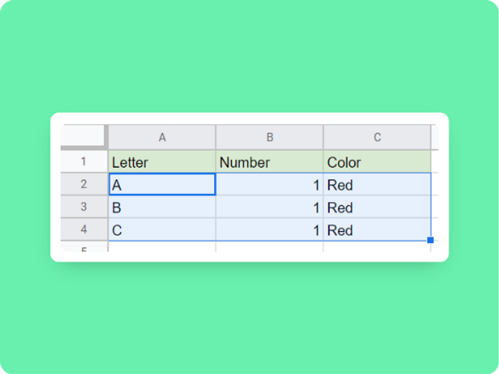 Results of remove duplicate google sheets