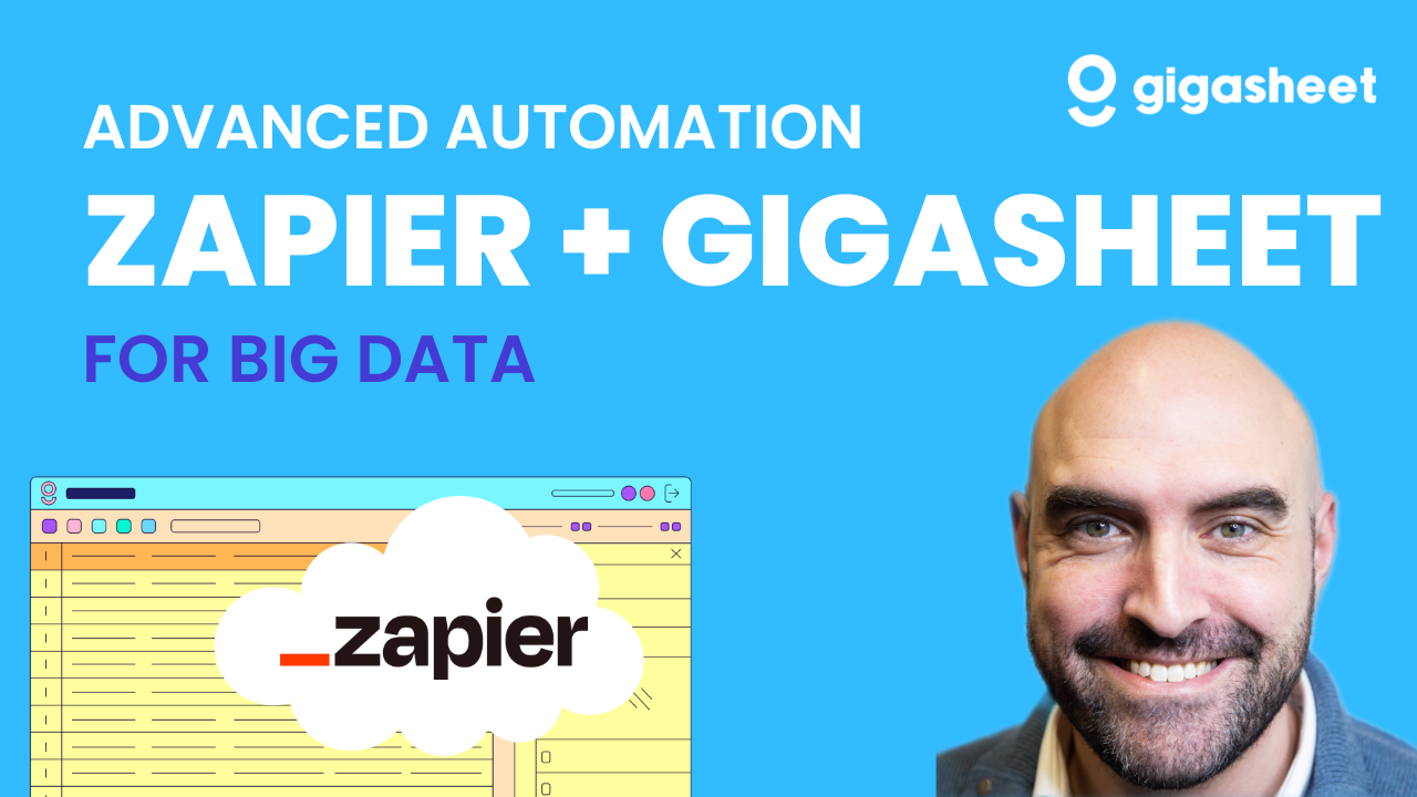 Automate big data spreadsheets product features gigasheet