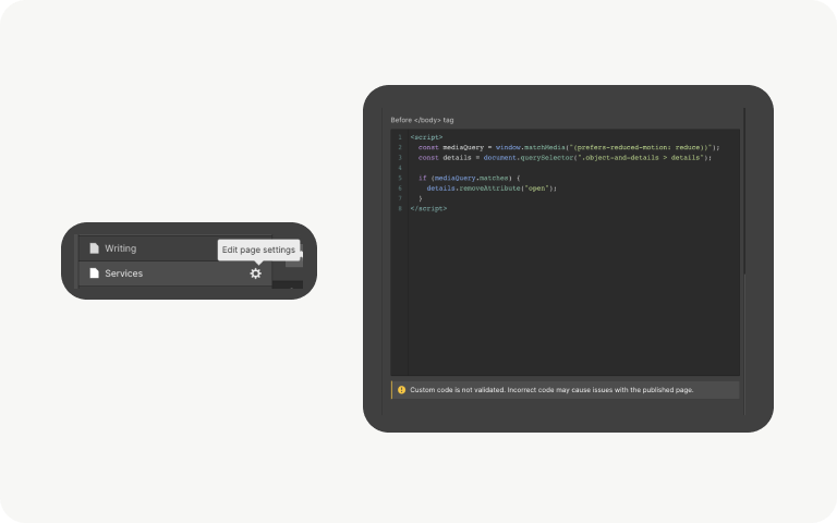 Accessible GIFs on Webflow