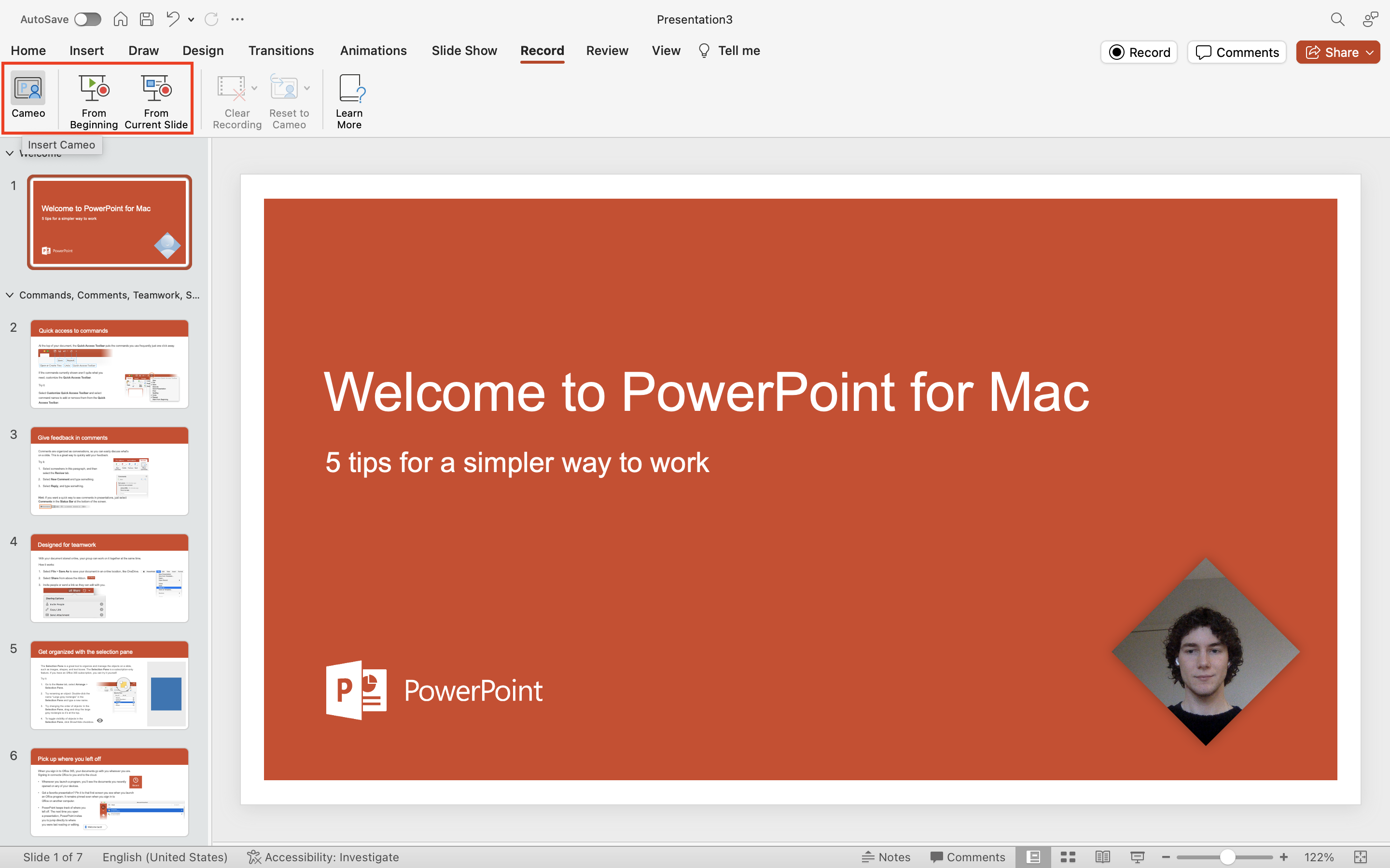 how to record video presentation using powerpoint