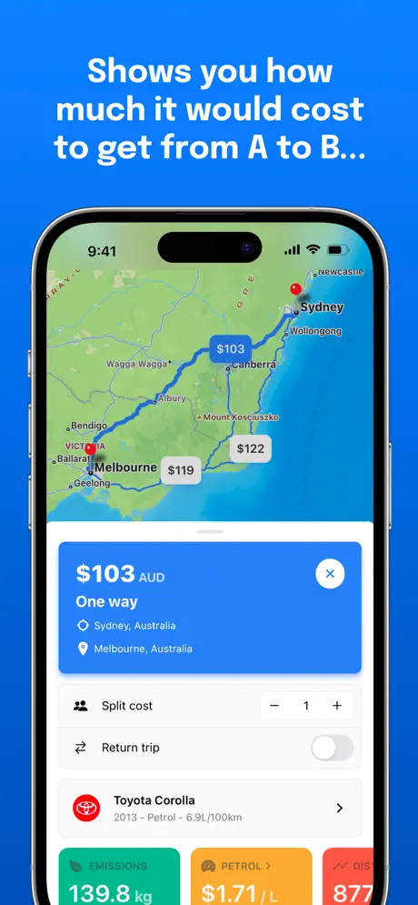 road trip cost calculator australia