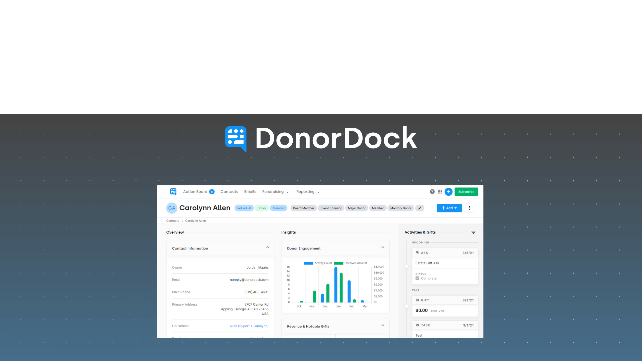 Donor Database and Fundraising Suite - Free Tools from DonorDock