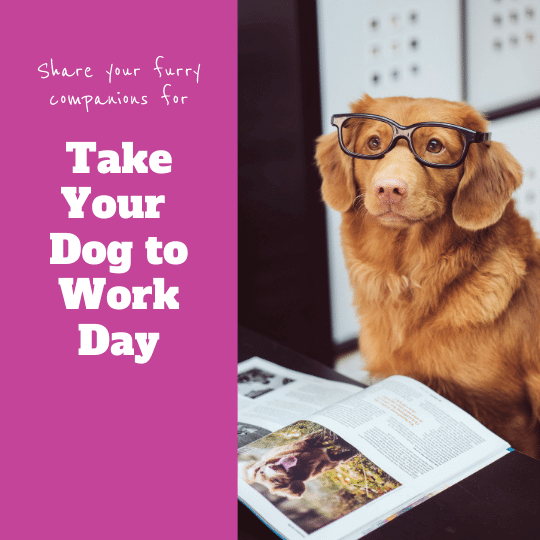 Free Take Your Dog to Work Day Communication Templates