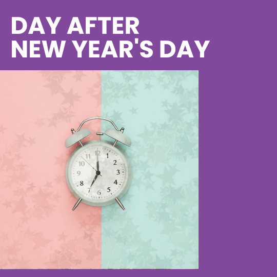 Free Day after New Year's Day Communication Templates