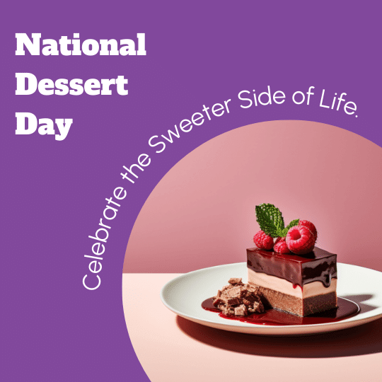 Free National Dessert Day Communication Templates