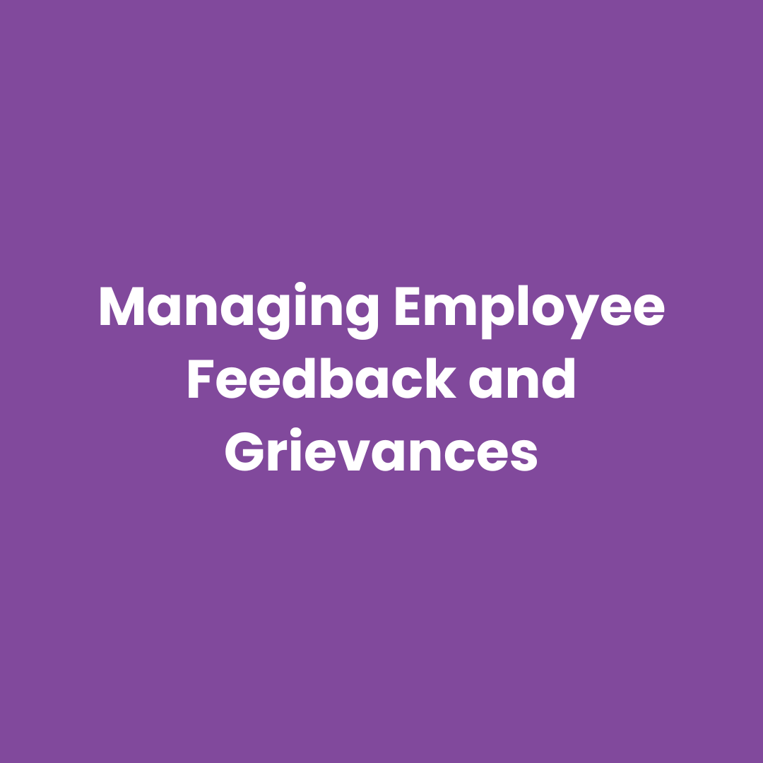 Free Managing Employee Feedback and Grievances Communication Templates