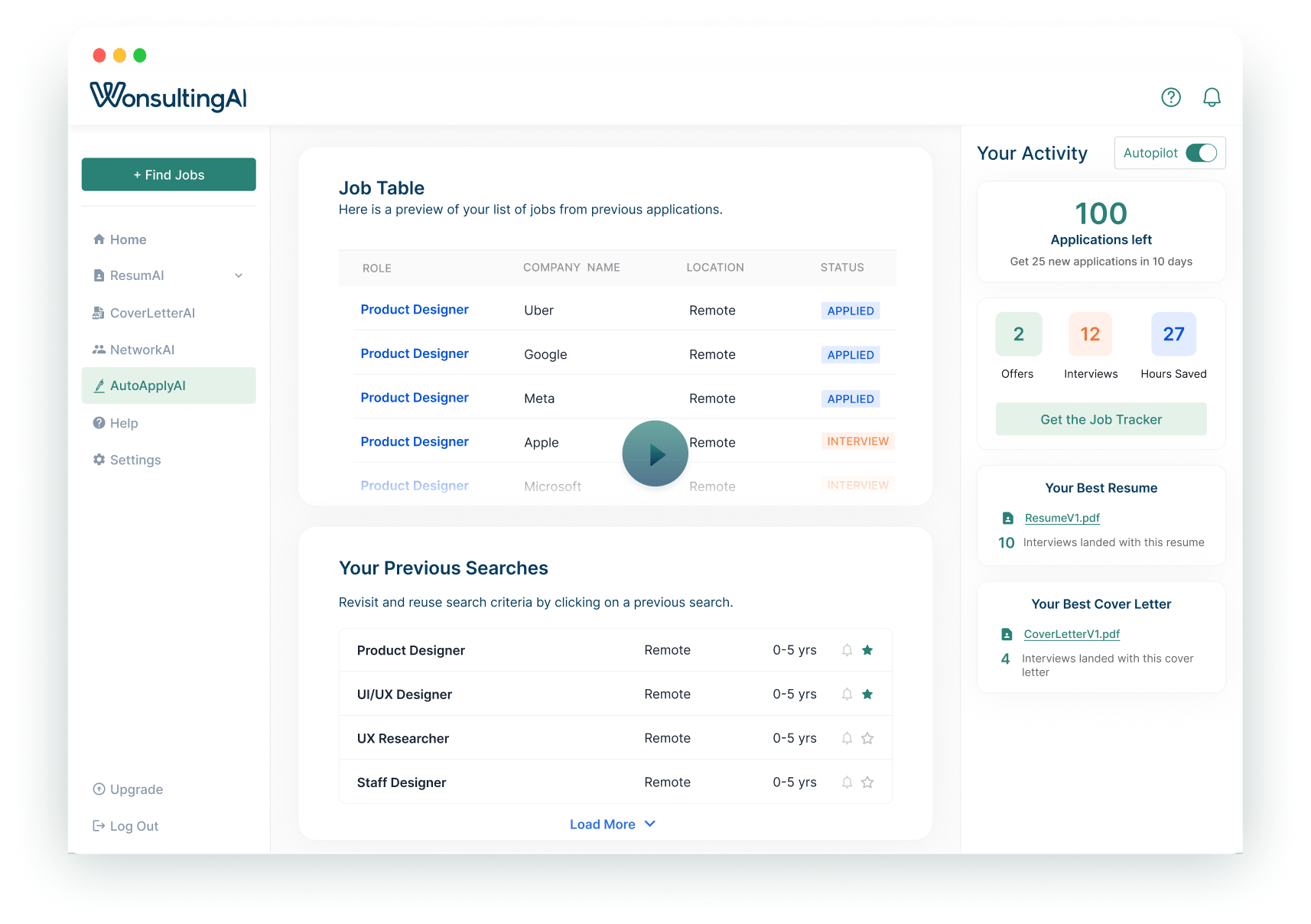 WonsultingAI AutoApplyAI by Wonsulting