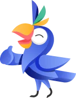 a cartoon bird