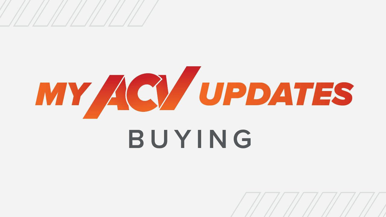 My ACV Updates - Buying 