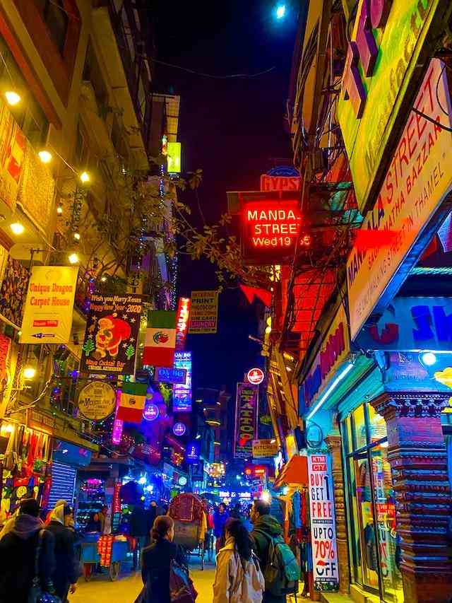 Thamel District in Kathmandu