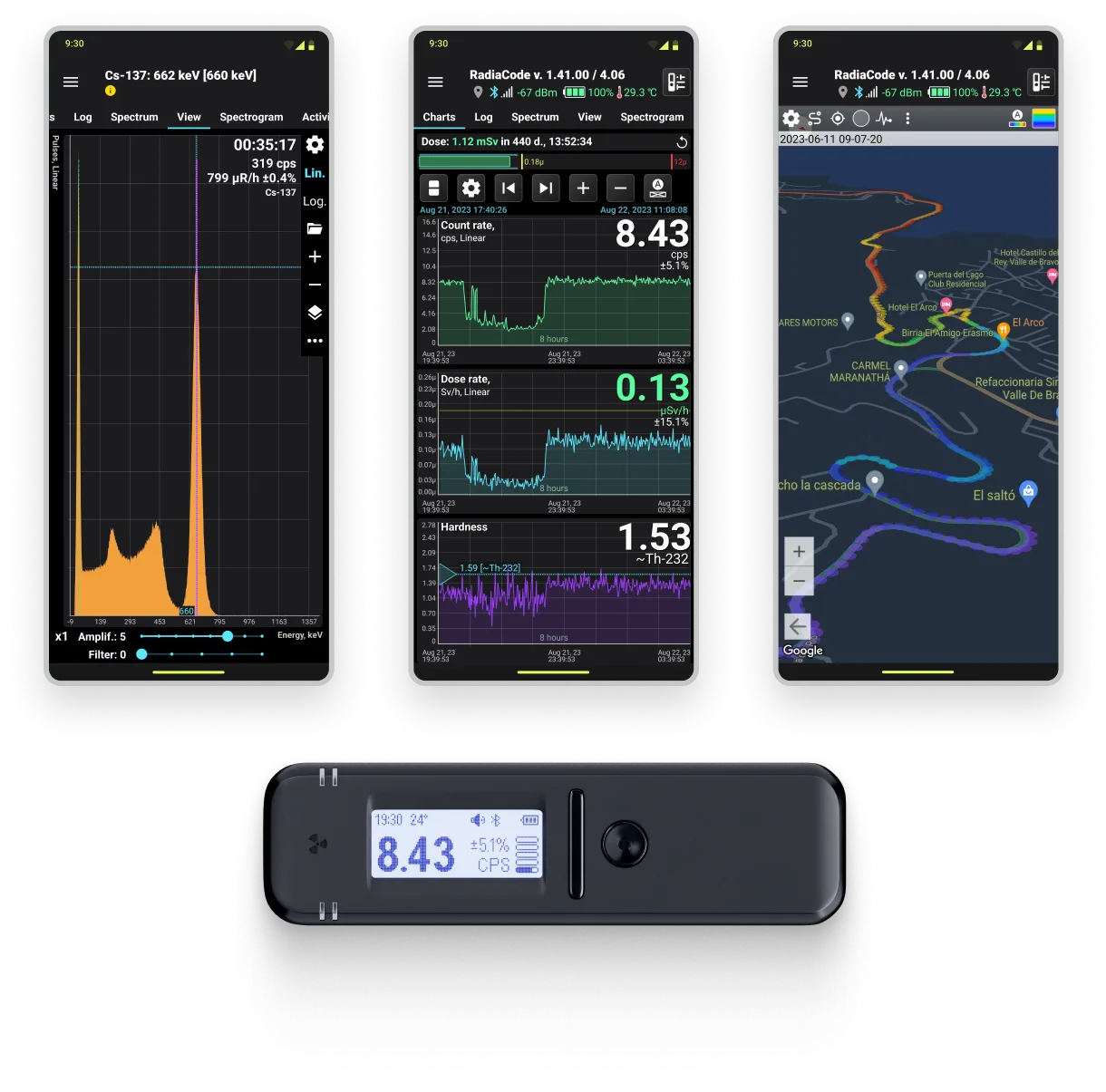 Radiacode 102 & 103 Radiation Detector, Gamma Spectrometer and