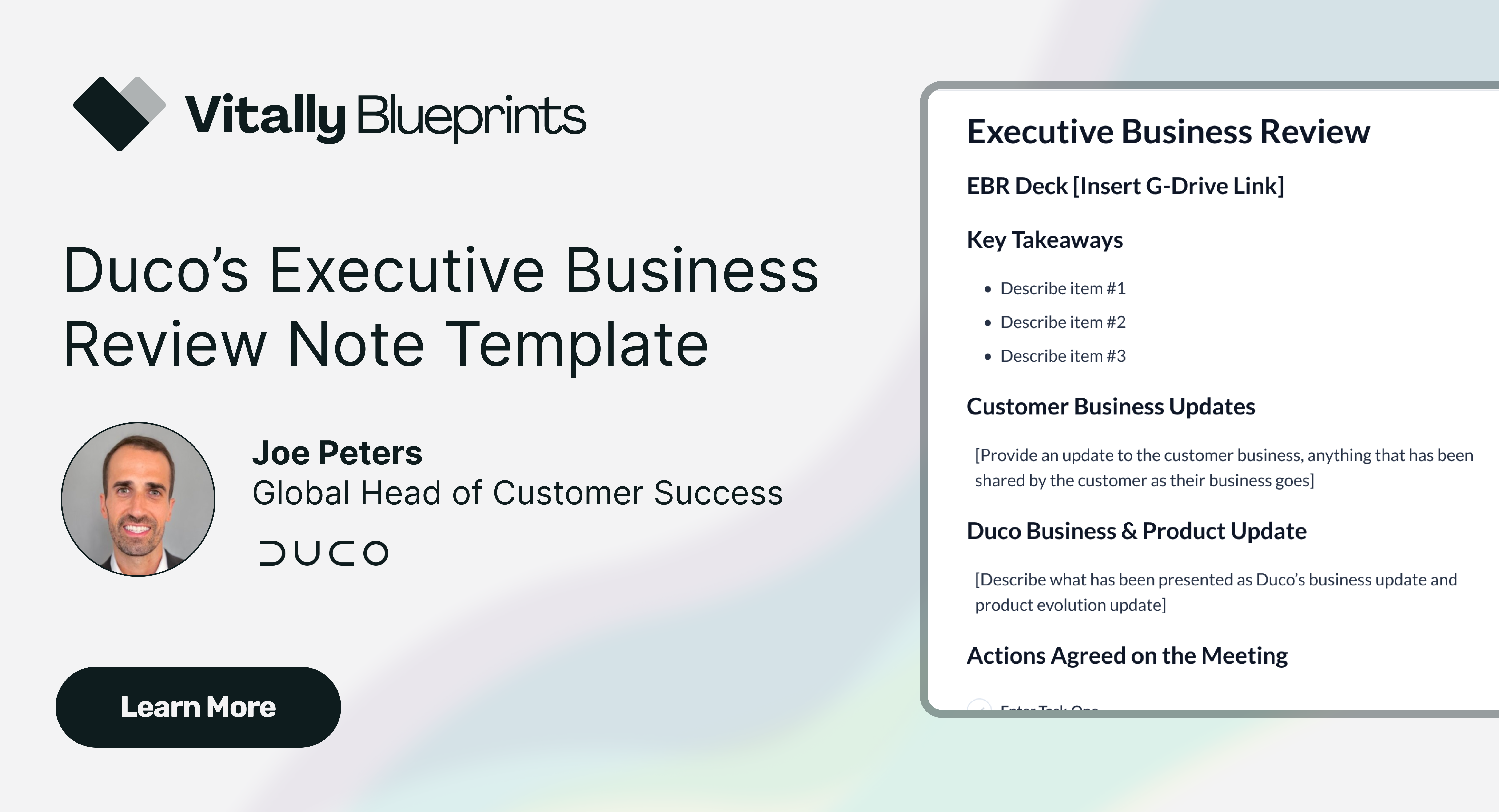 Duco #39 s EBR Note Template