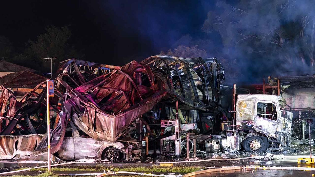 Huge fire destroys Campbelltown service station Real Sydney News