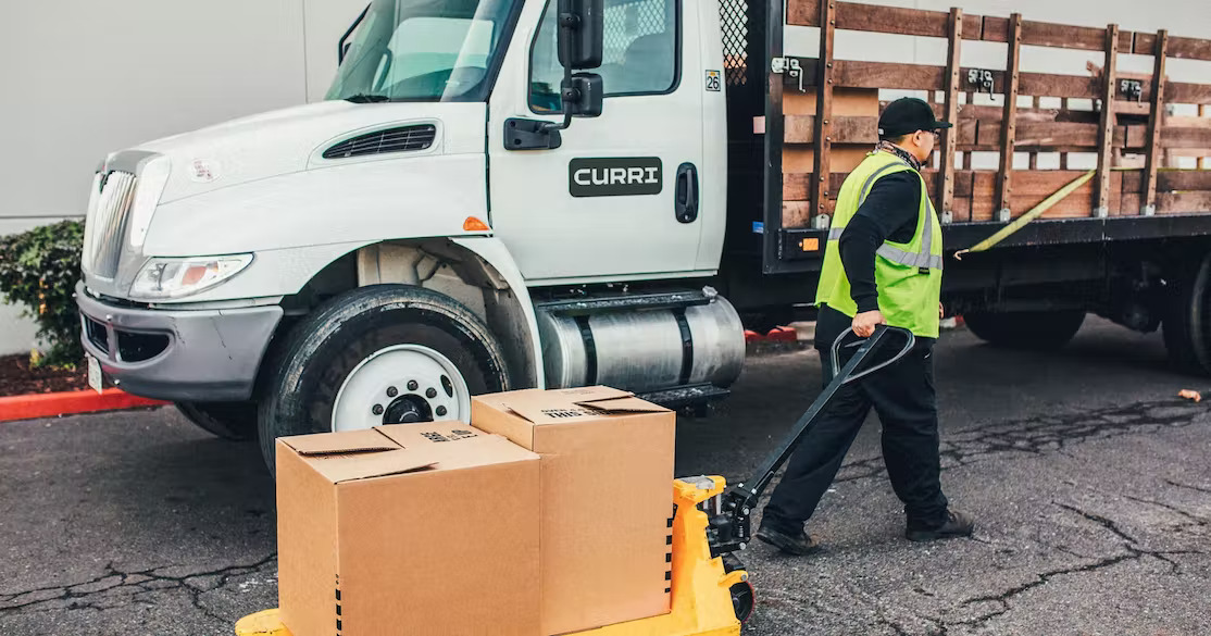 Photo of a Curri truck driver