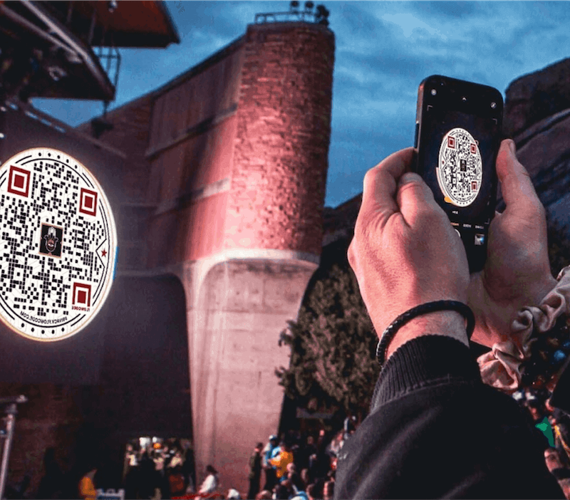 Red rocks QR code