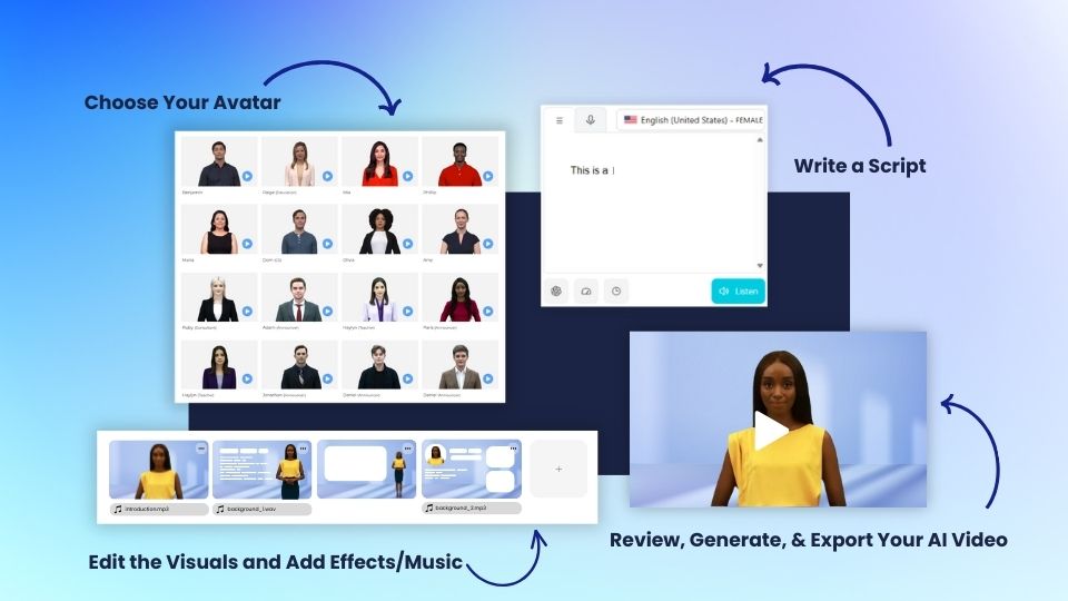best ai to generate powerpoint presentation The steps to use DeepBrain AI's AI Studios to create a video.