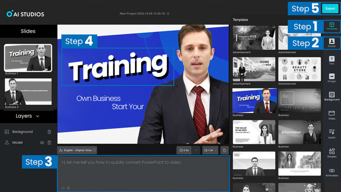 Create Training Videos with AI in 5 minutes