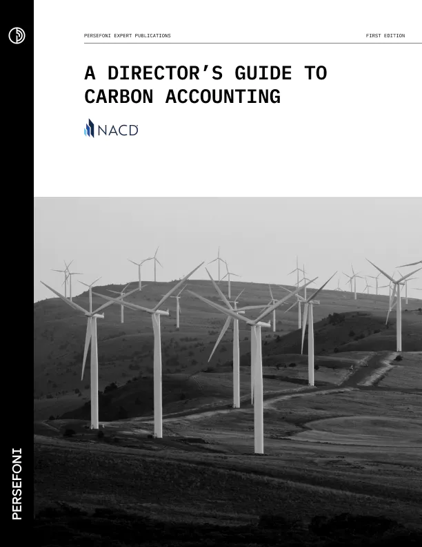 The Director's Guide to Carbon Accounting Persefoni