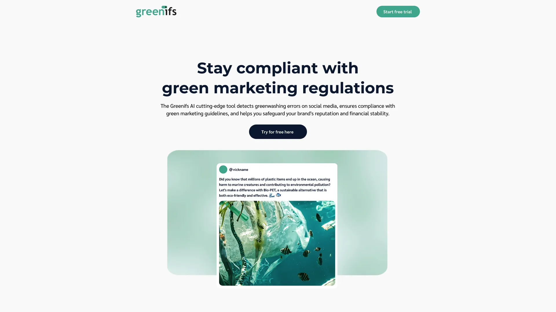 Greenifs AI, Greenwashing Detection - GreenifsAI