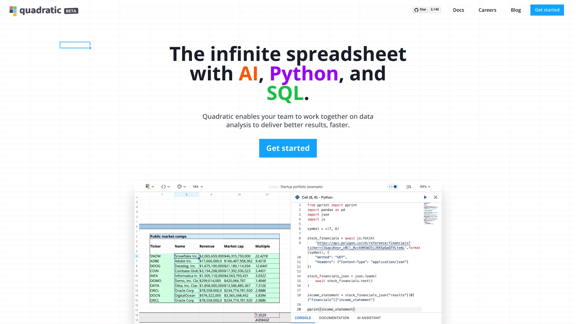 AI Data Analysis Tool - Quadratichq
