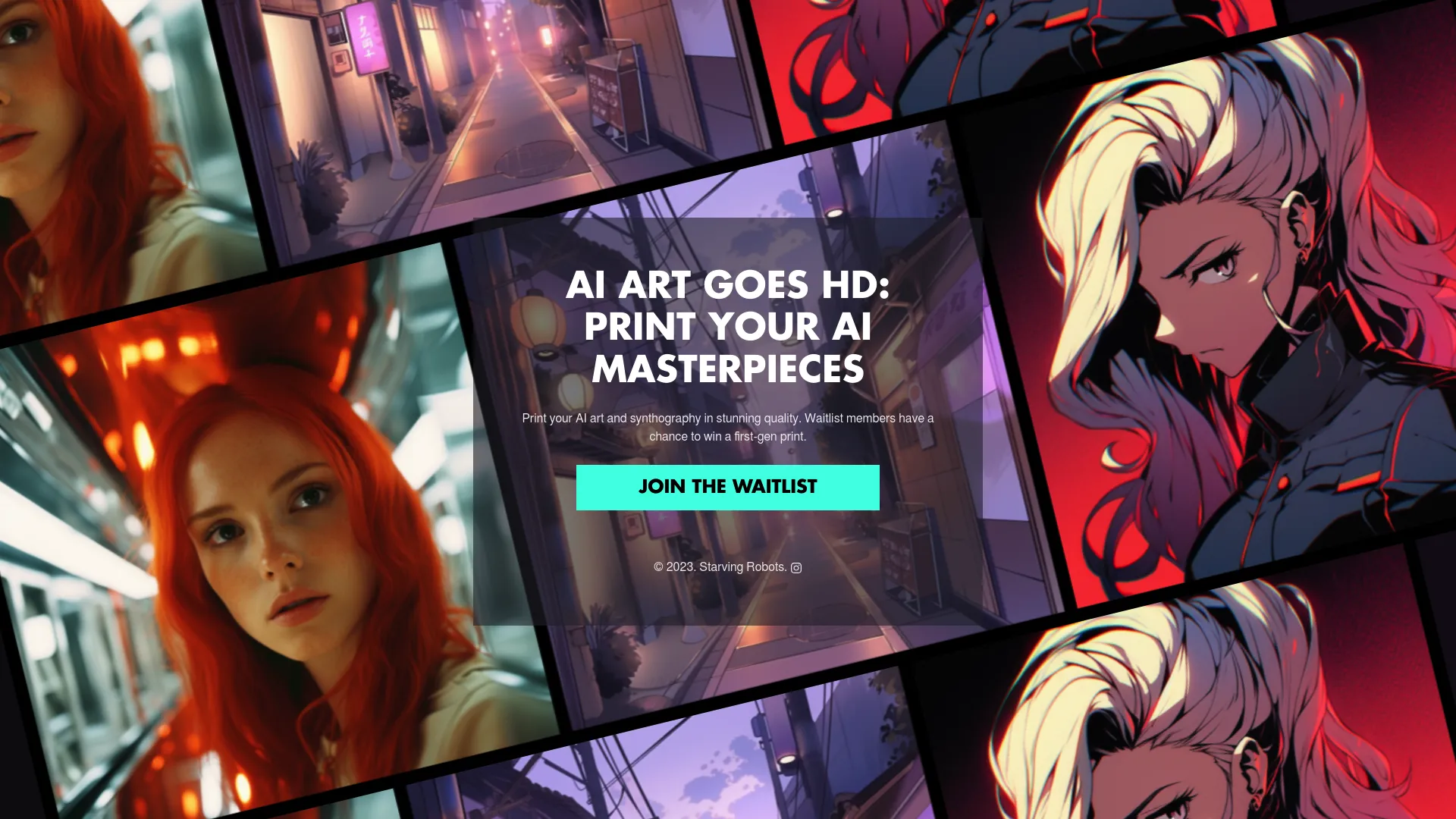 AI Art Print - Starvingrobots