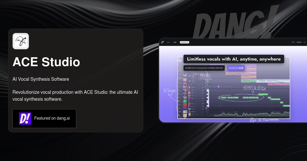AI Vocal Synthesis Software - ACE Studio