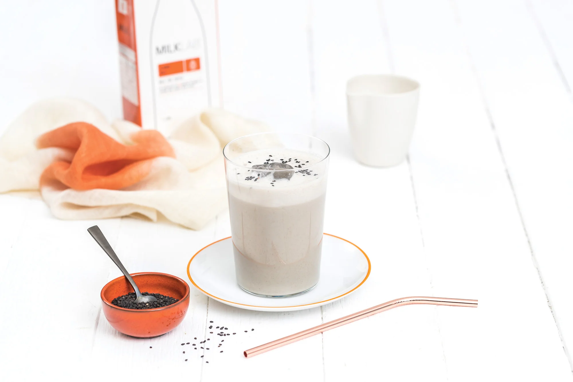Black Sesame Iced Latte MILKLAB®