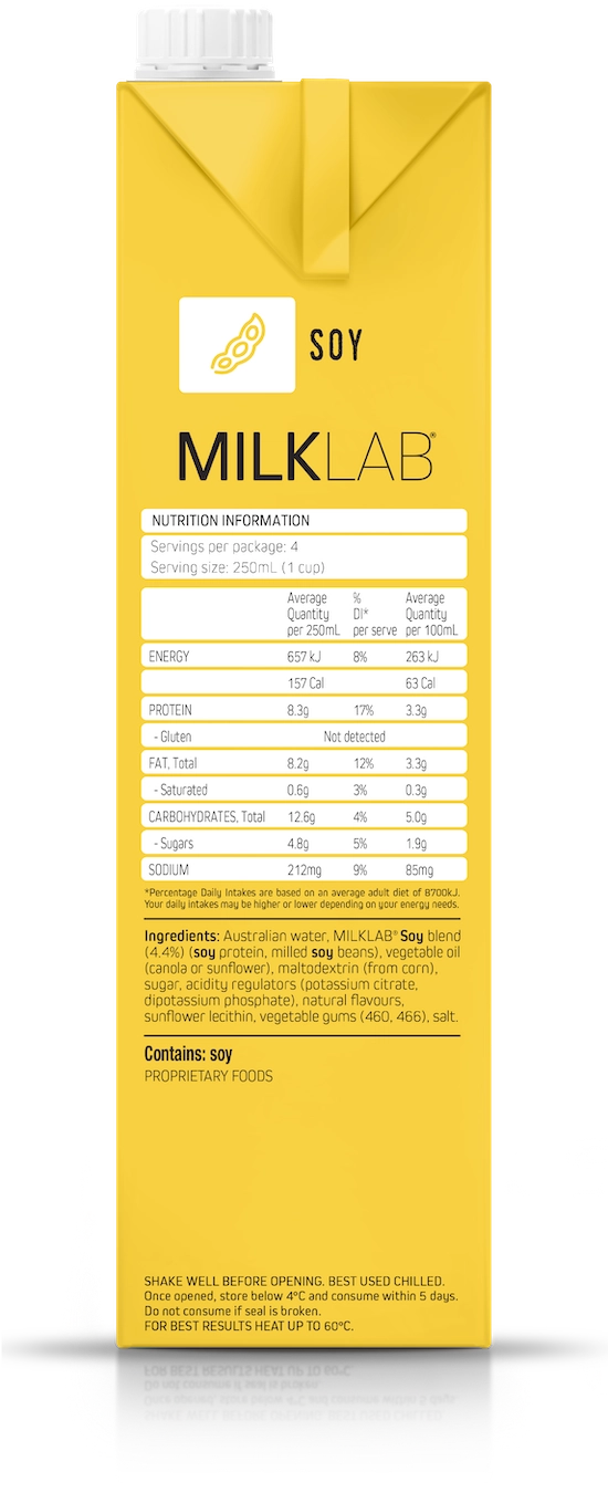 Barista Soy Milk For Coffee, Latte & Espresso MILKLAB®