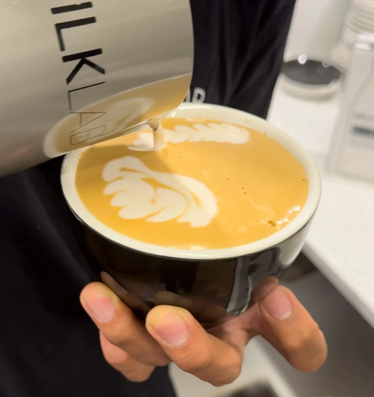 Valentine S Day Rose Latte Art Milklab