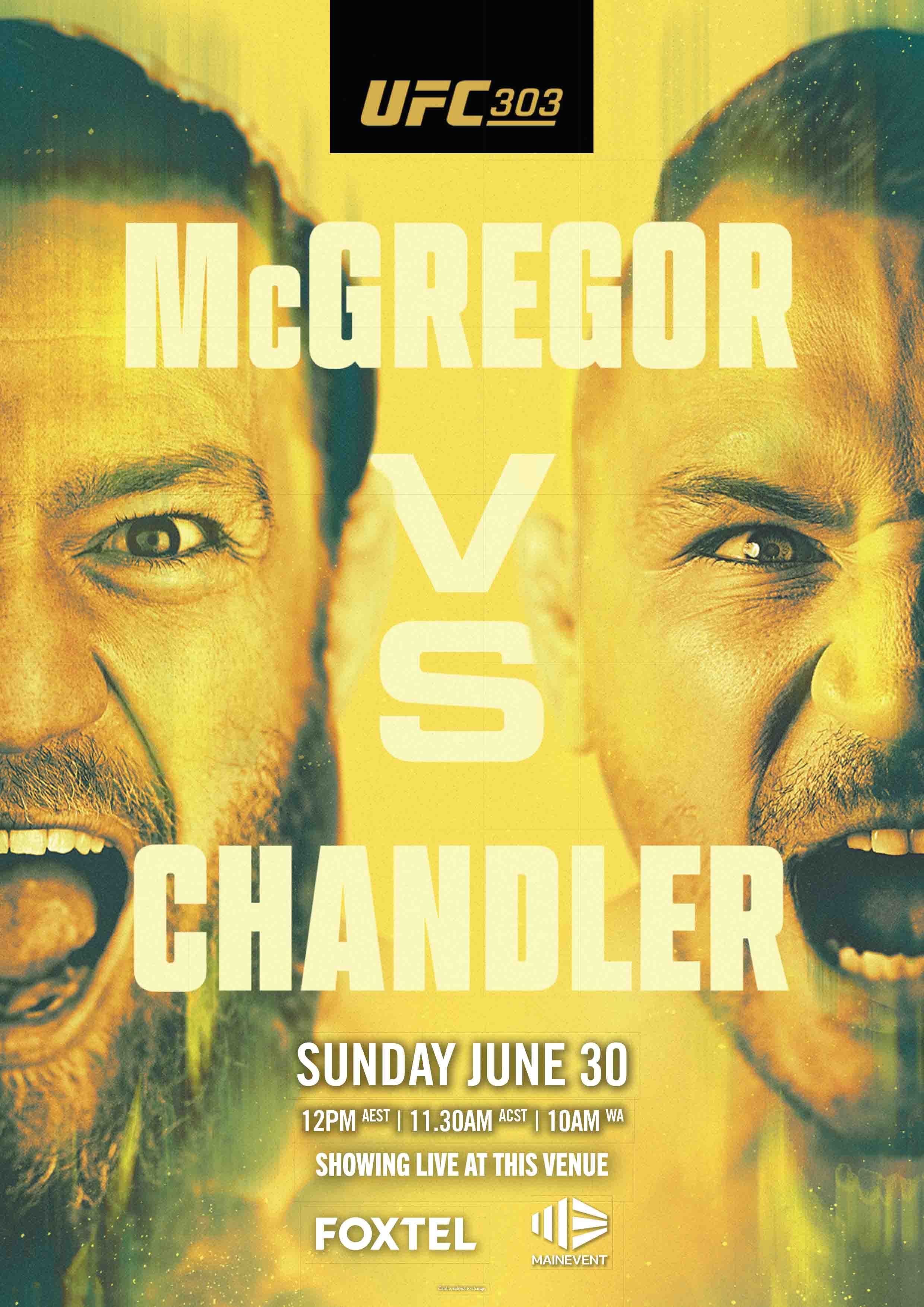 UFC 303 Conor McGregor VS Chandler