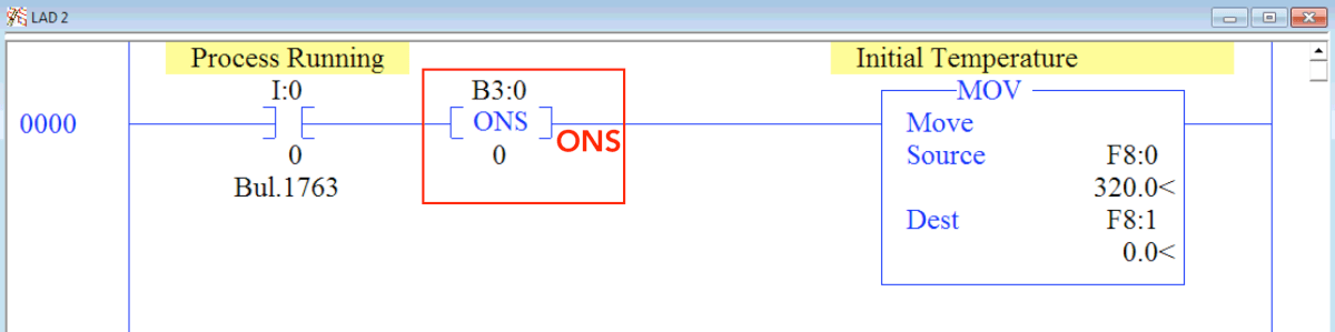 PLC Programming Fundamentals – ONS One Shot Instruction