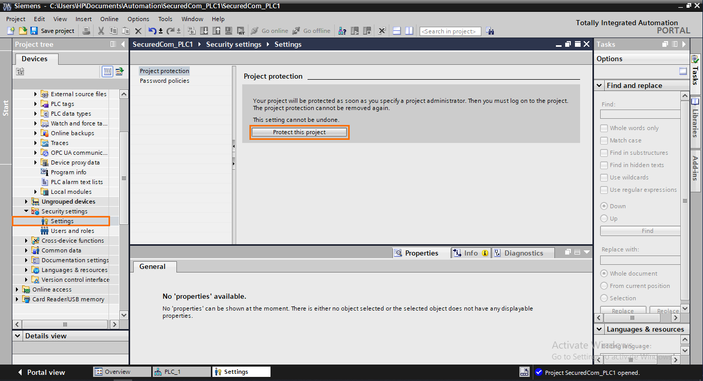 Securing Communications in Siemens TIA Portal using TLS Encryption