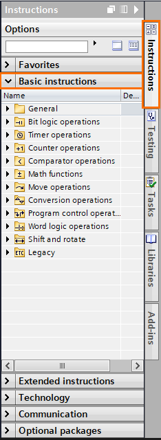 assignment list tia portal