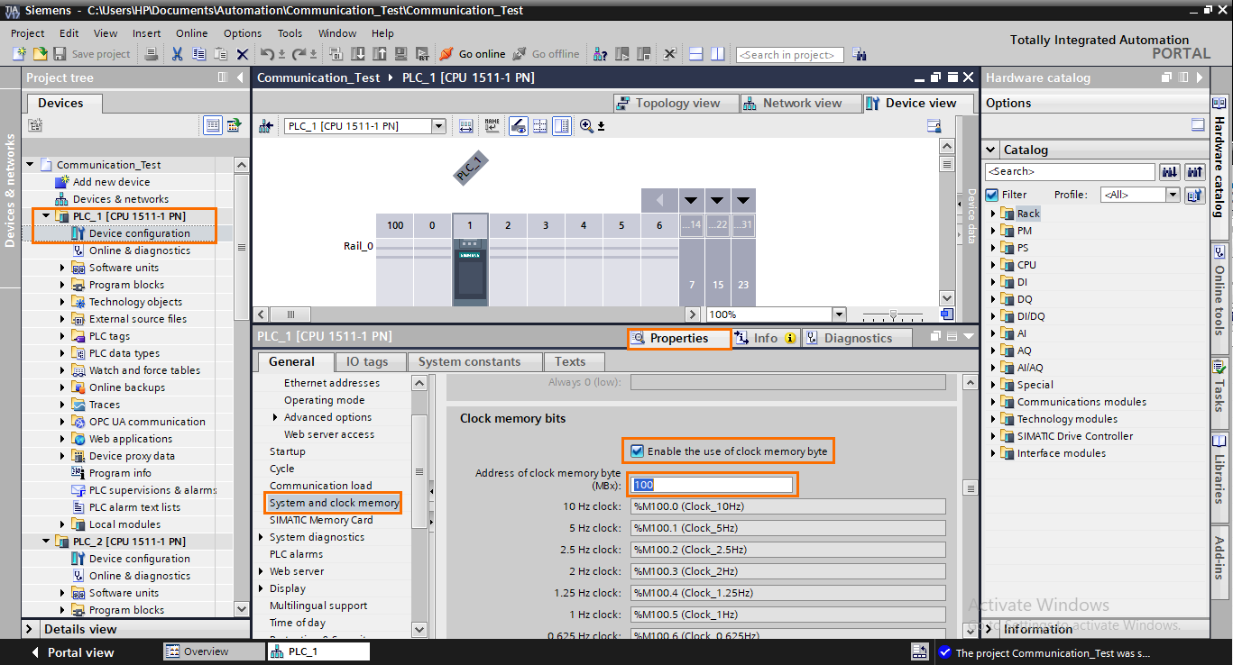 Simulating TCP/IP Communications using PLCSim Advanced