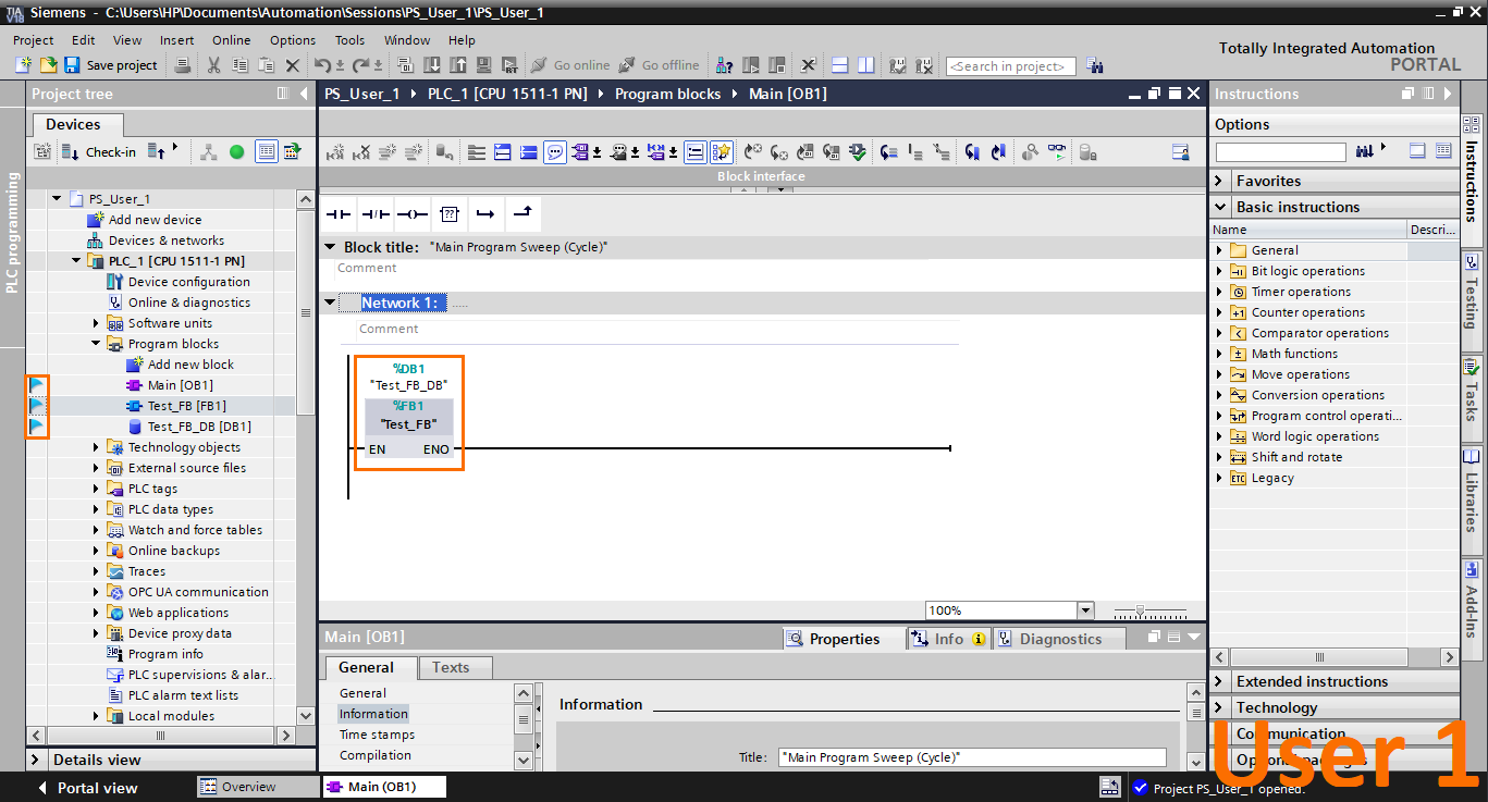 Figure 1.3 - Advanced Siemens TIA Portal PLC Programming | Flagging program blocks