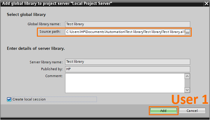 Figure 2.7 - Advanced Siemens TIA Portal PLC Programming | Adding the source path of the library