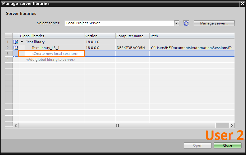 Figure 2.12 - Advanced Siemens TIA Portal PLC Programming | Creating a global library local session