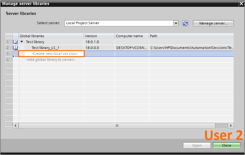 Figure 2.12 - Advanced Siemens TIA Portal PLC Programming | Creating a global library local session